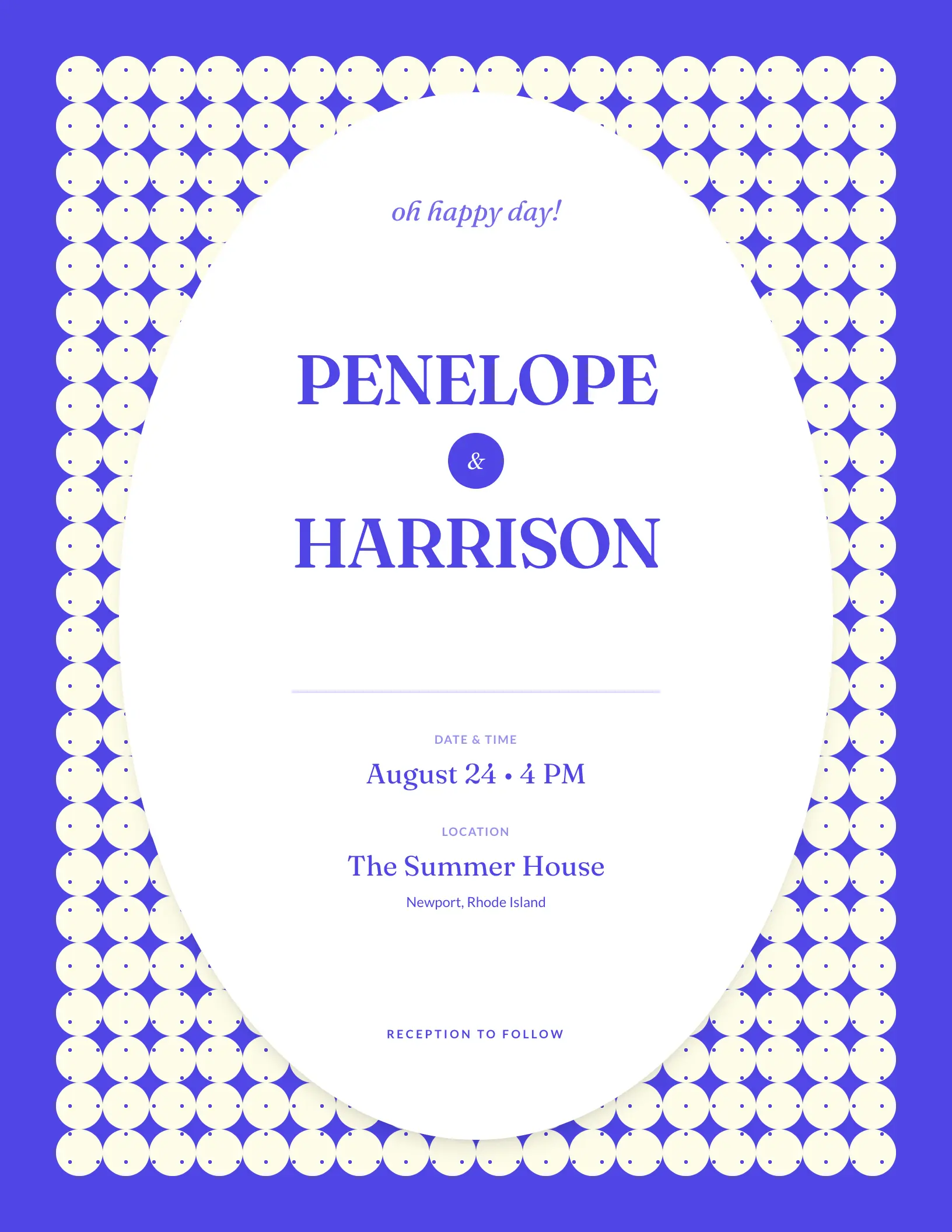 Scalloped Edge invitation