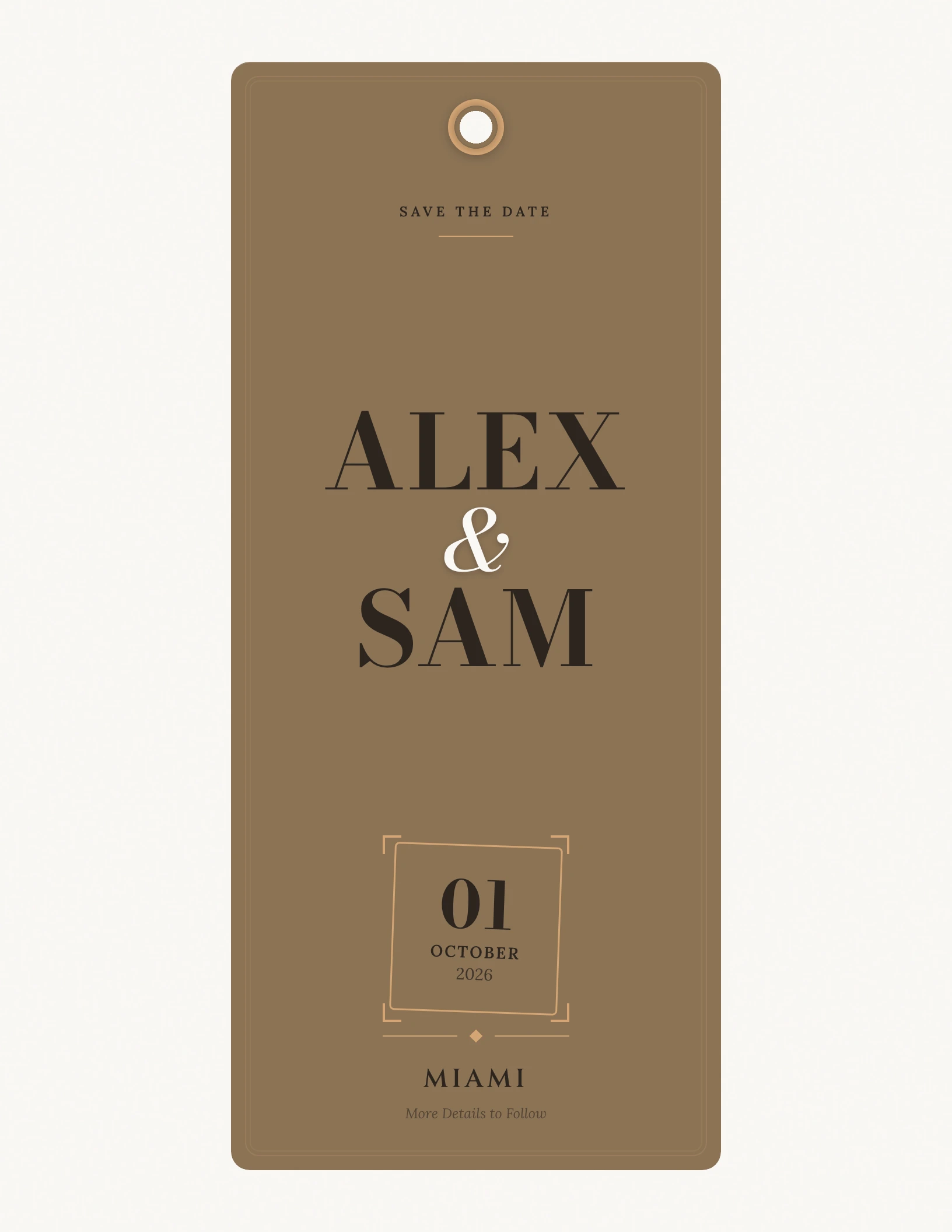 The Bookmark invitation