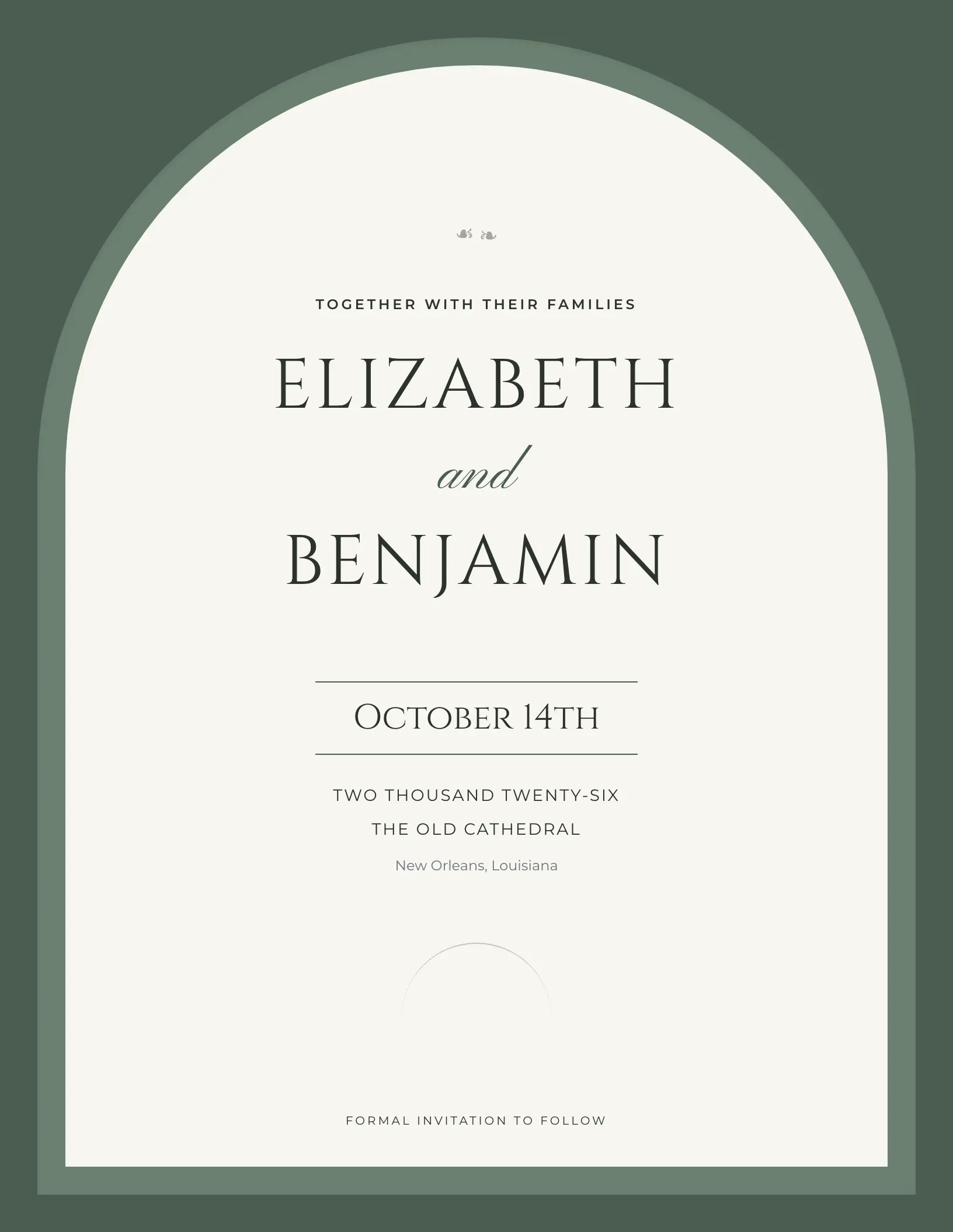 Grand Cathedral invitation