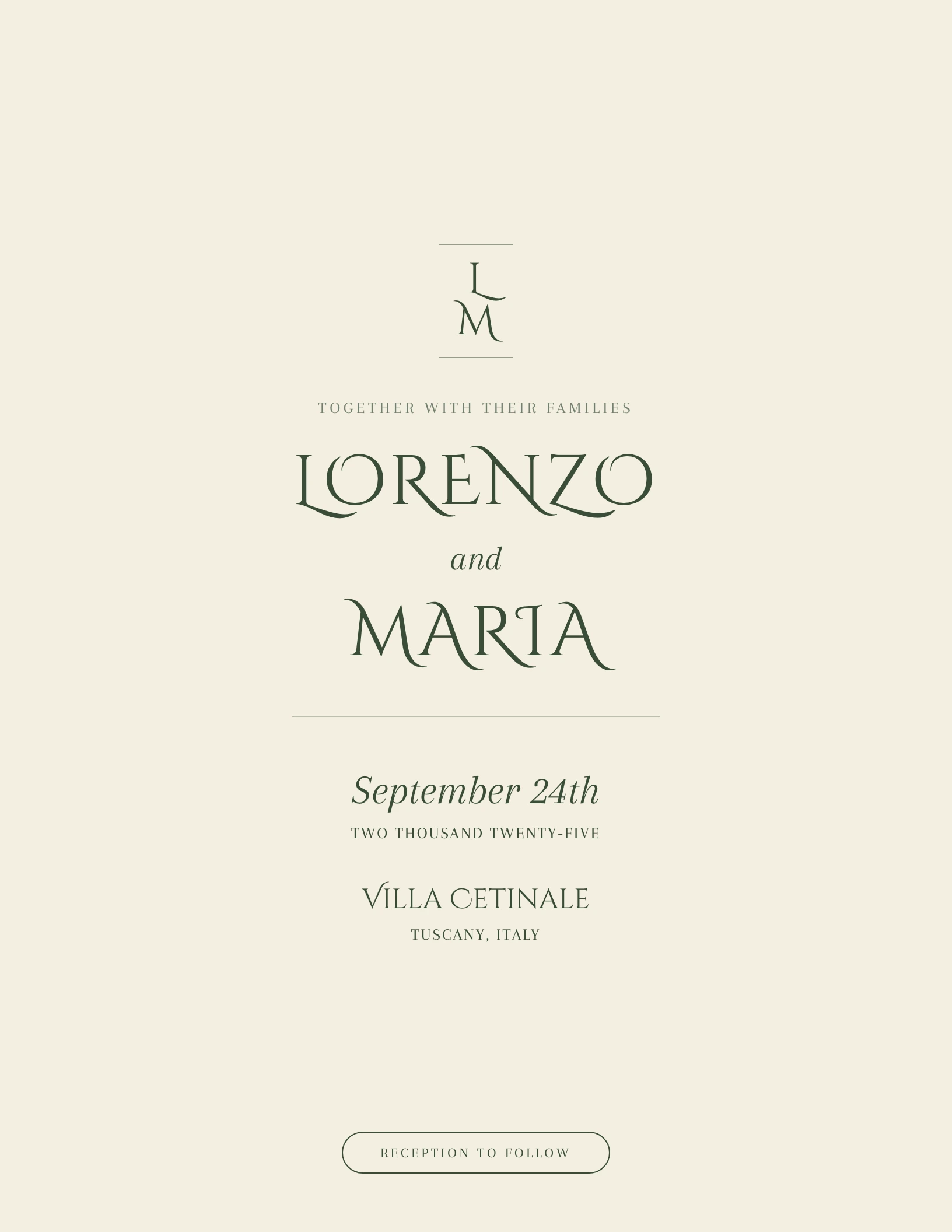 Tuscan Sun invitation