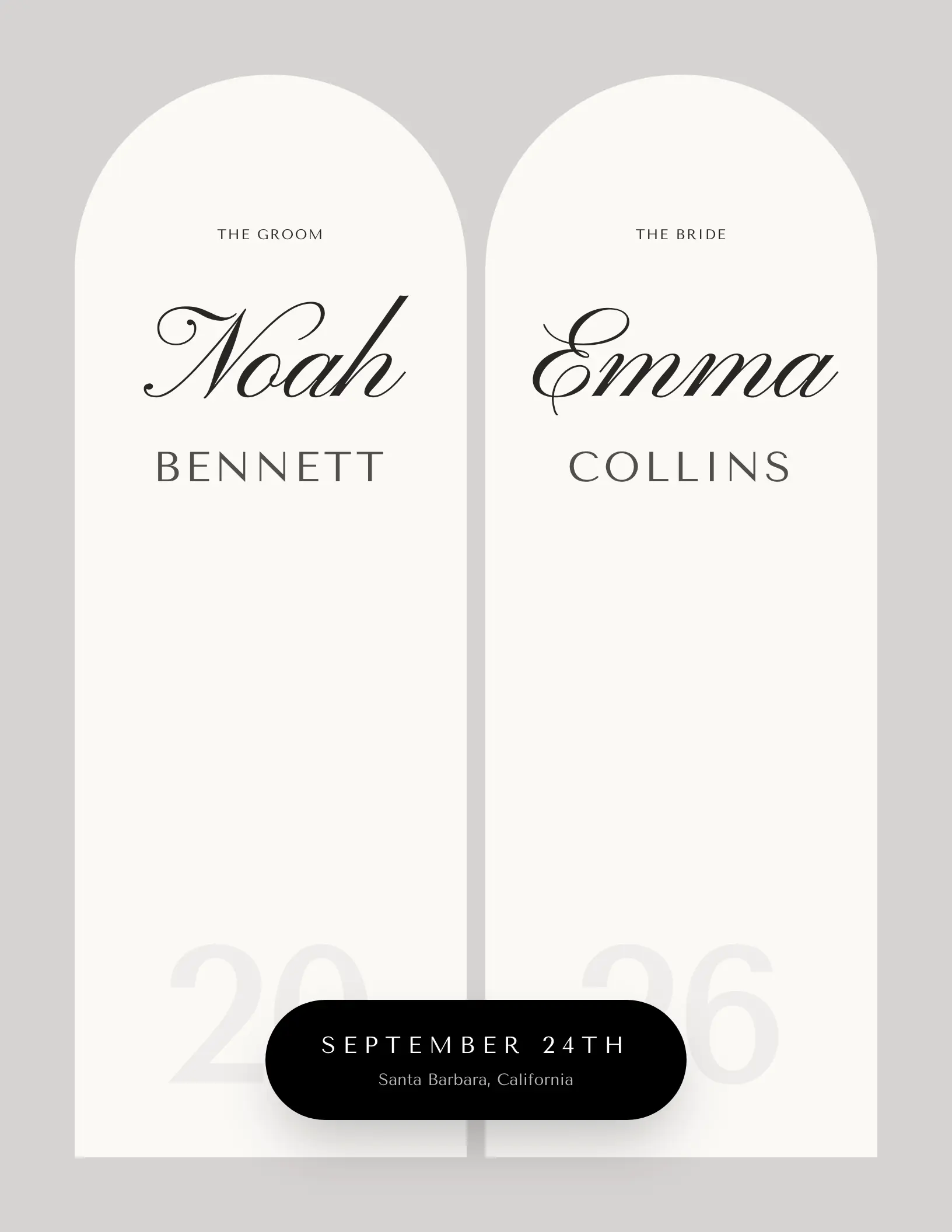 Twin Arches invitation